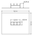 Lavice s ručkami MOSW-009