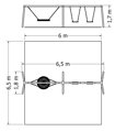 Trojhoupačka NH-3HM - plánek