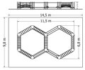 Lanová lávka LL-110 Plánek
