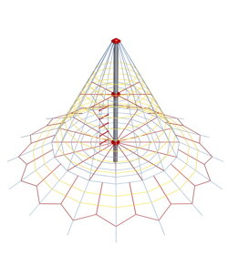 Lanová pyramida LPY-500-16P
