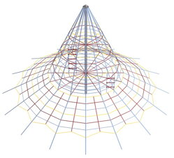 Lanová pyramida LPY-550-16P