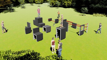Vizualizace Parkourového hřiště