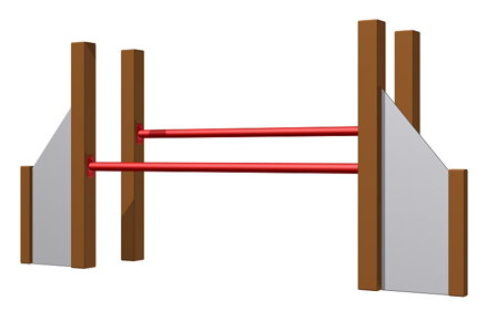 Překážka skoková dvojitá AG-SK-DVOJ-MEDIUM 45-60