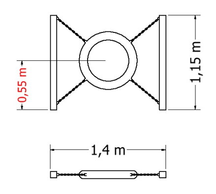 Proskokový kruh AG-KRUH-MEDIUM, SMALL-55