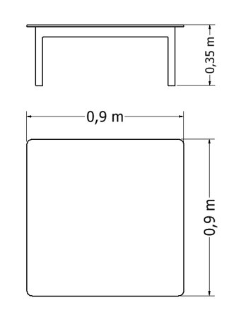 Stůl AG-ST-MEDIUM, SMALL-35