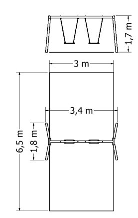 Dvojhoupačka NH-2M - plánek