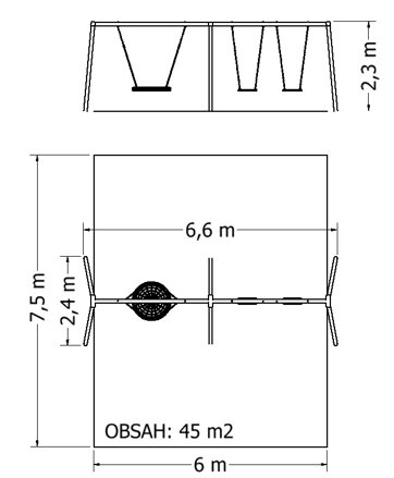 Trojhoupačka NH-3HV - plánek