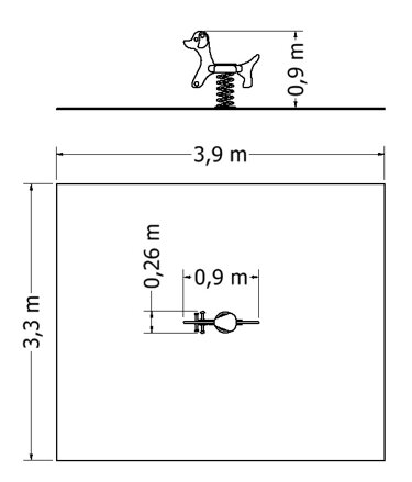 Houpadlo na pružině NHP-1-01M - Plánek