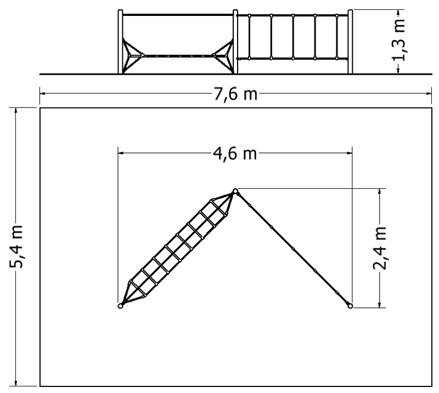 Lanový prvek L-21 Plánek