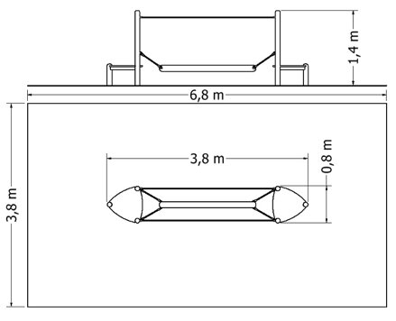 Lanová lávka LL-3 Plánek