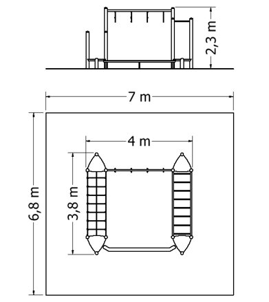 Stezka LL-440 - plánek