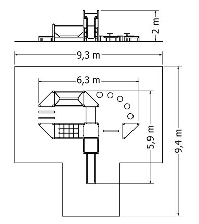 Stezka dovednost LL-5202 - plánek