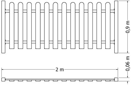 Oplocení plastové OP-1 - Plánek