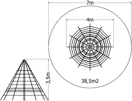 Lanová pyramida LPY-350