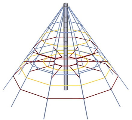 Lanová pyramida LPY-250-10P