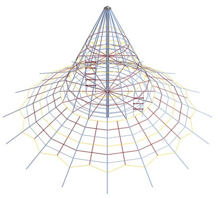 Lanová pyramida LPY-550-16P