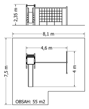 NSS-101 Plánek, Kovová dětská hřiště.