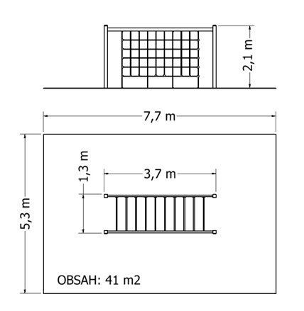 NSS-115 Plánek, kovová dětská hřiště