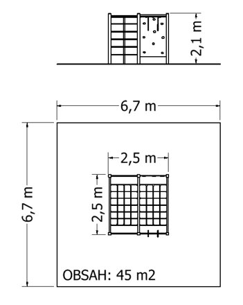 NSS-82 Plánek, šplhací sestava na dětské hřiště