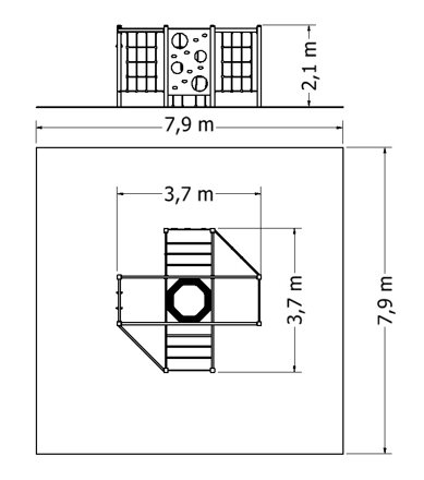 Šplhací sestava NSS-810 plánek