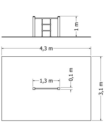 Šplhací sestava NSS-M102 - Plánek