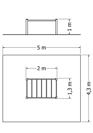 Šplhací sestava NSS-M120 - Plánek