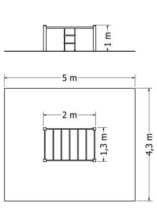 Šplhací sestava NSS-M126 - Plánek