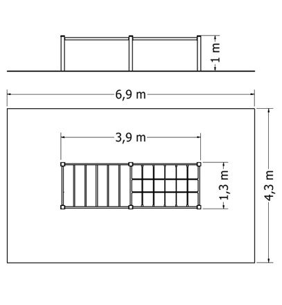 Šplhací sestava NSS-M220 - Plánek