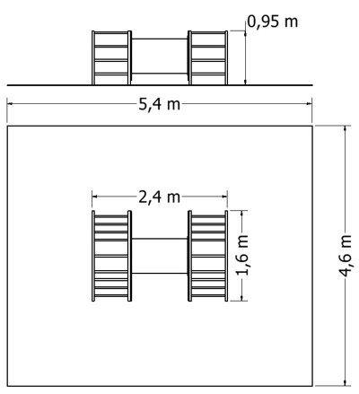 Šplhací sestava NSS-M200A - plánek