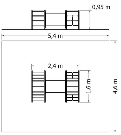 Šplhací sestava NSS-M203A - plánek