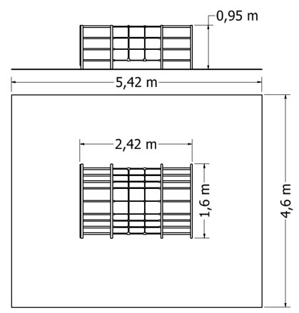 Šplhací sestava NSS-M204A - plánek