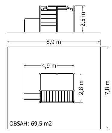 Workoutová sestava MOSW-1006 - Plánek