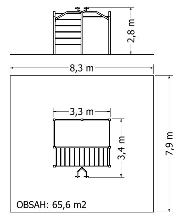 Workoutová sestava MOSW-1009 - Plánek