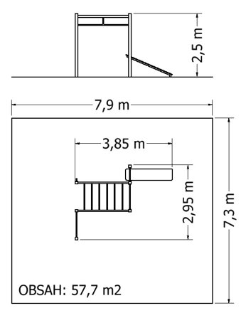 Workoutová sestava MOSW-514 - Plánek