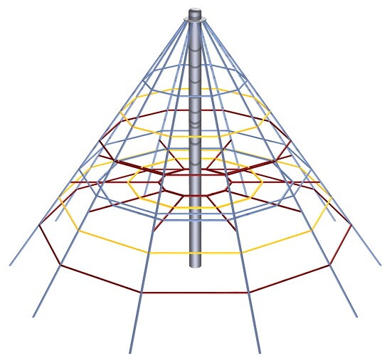 Lanová pyramida LPY-250-10P